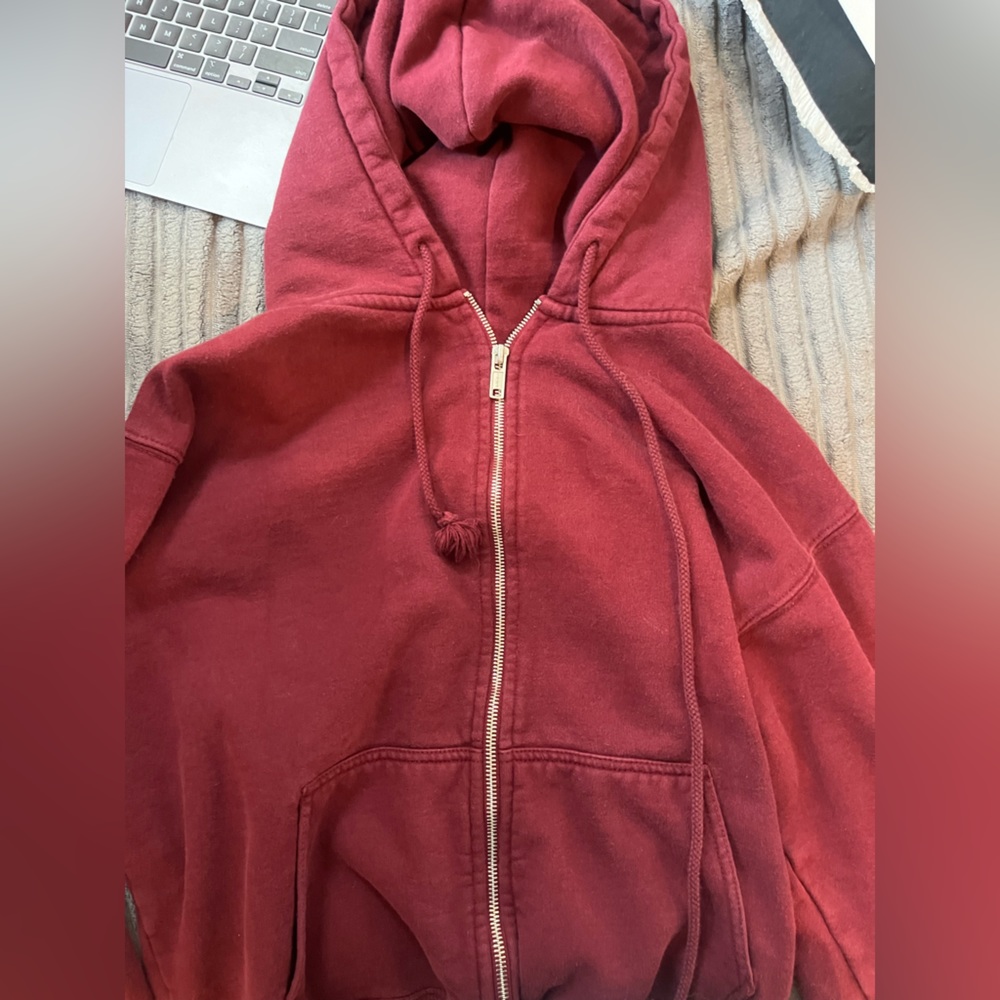 red brandy zip up!!! ❤️ unavailable